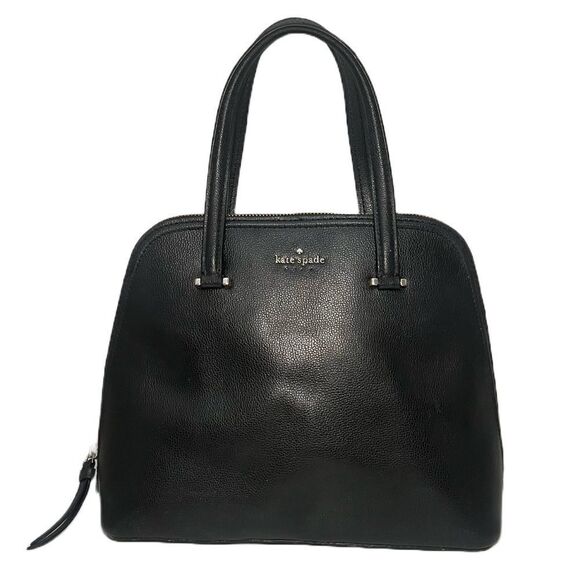 Kate Spade Patterson Drive Pebbled Leather Dome Satchel Black Designer Handbag - Picture 2 of 14